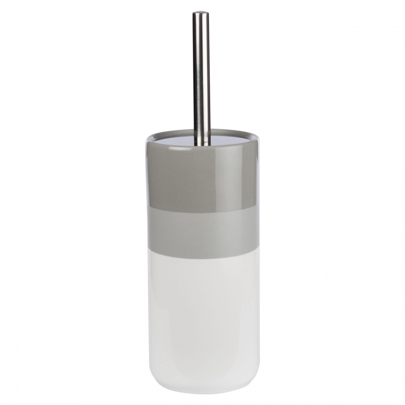 Szczotka WC Bora 05 GR (biel+szary,ceramiczny)