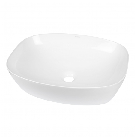 Umywalka nablatowa KR-640 (biała)