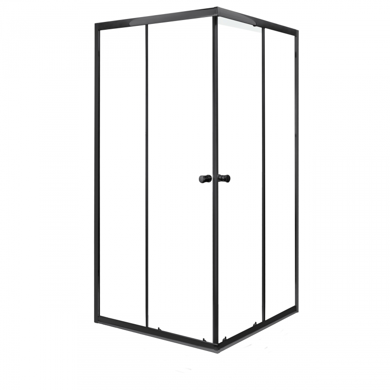 Kabina natr. Olga SQ80 BLACK SOLO (b.b.)