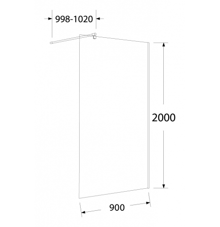 Ścianka Sea-Horse EASY IN BK251T09 90x200cm