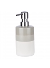 Dozownik do mydła Bora 01 GR (biel+szary,ceramiczny)