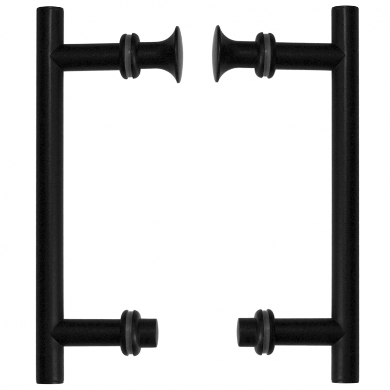 Uchwyty drzwi UK-01 BL (do kabin, czarne)