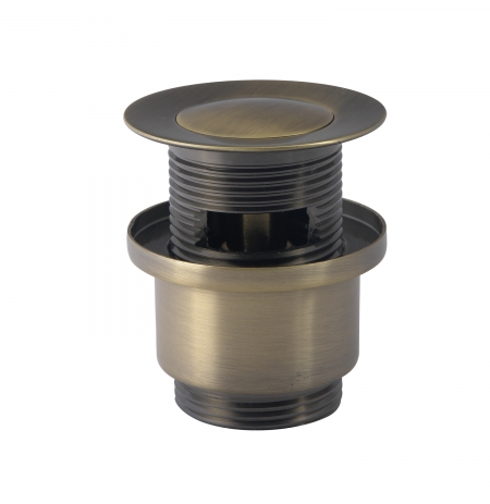 Korek KOM click-clack okrągły mosiądz