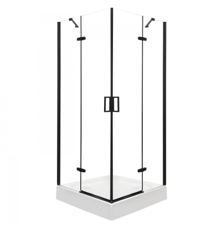kabina natrysk. Flow 90 Black (b.b)