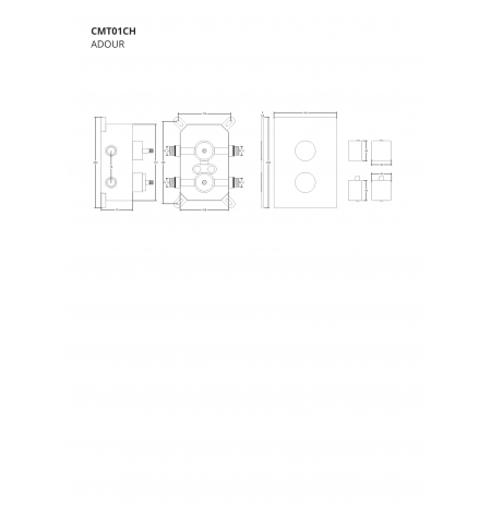 Prysznicowa bateria podtynkowa Corsan CMT01CH