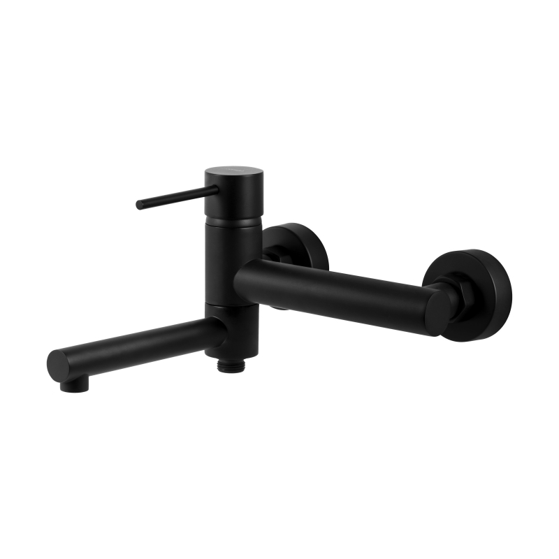 Bateria wannowo prysznicowa Corsan CMB7541BL Lugo czarna z wylewką Bateria wannowo prysznicowa Corsan CMB7541BL Lugo czarna z wylewką