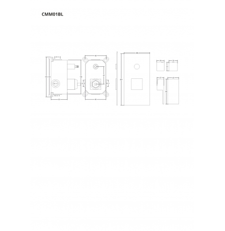 Prysznicowa bateria podtynkowa Corsan CMM01BL