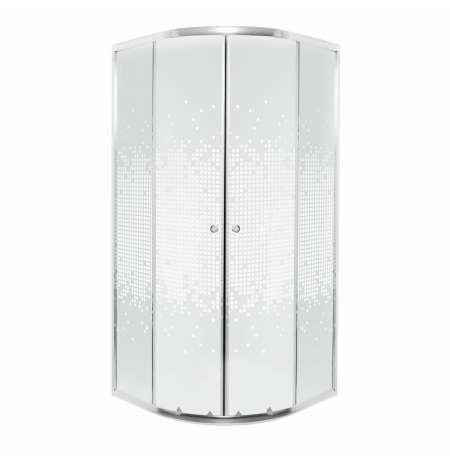 Kabina prysznicowa Biała Pixel 80 (bez brodzika)