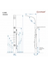 Corsan Snake S002 Termostat Czarna stal