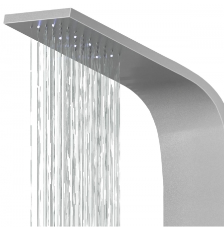 Panel prysznicowy Corsan ALTO Termostat Srebrny Deszczownica LED