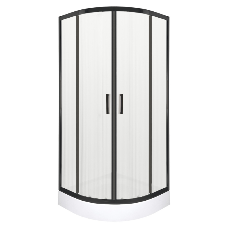 Kabina prysznicowa z brodzikiem XN Soho 80 (czarna)