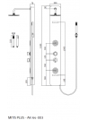 Panel natryskowy Mitis Plus