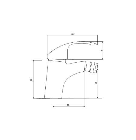 Bateria bidetowa Invena Nea Inox BB-83-023