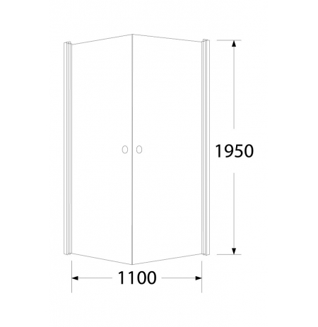 Kabina Sea-Horse Fresh Line BK122T 90x90cm