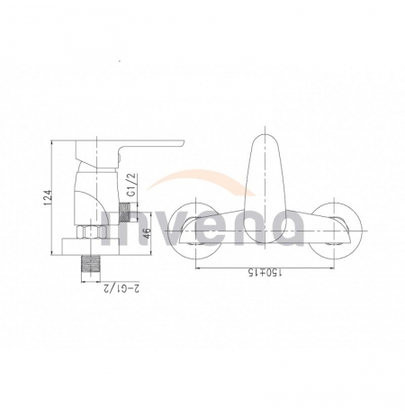 Bateria natryskowa Invena Kastos BN-16-001