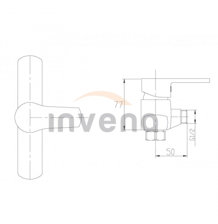 Bateria natryskowa Invena Verso BN-82-001