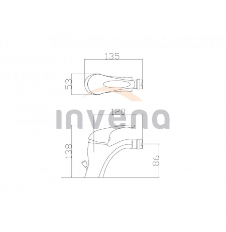 Bateria bidetowa Invena Inis BB-84-001