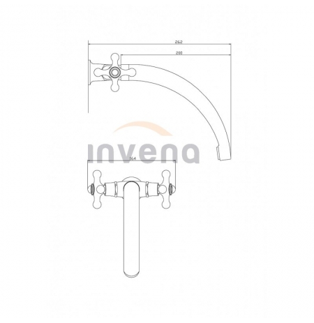 Bateria umywalkowa Invena Roma