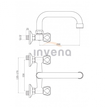 Bateria umywalkowa Invena Modena