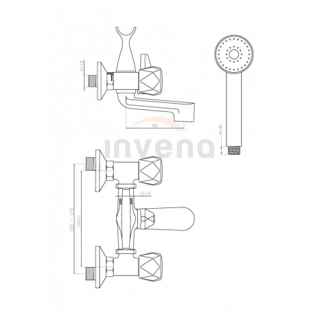 Bateria wannowa Invena Modena